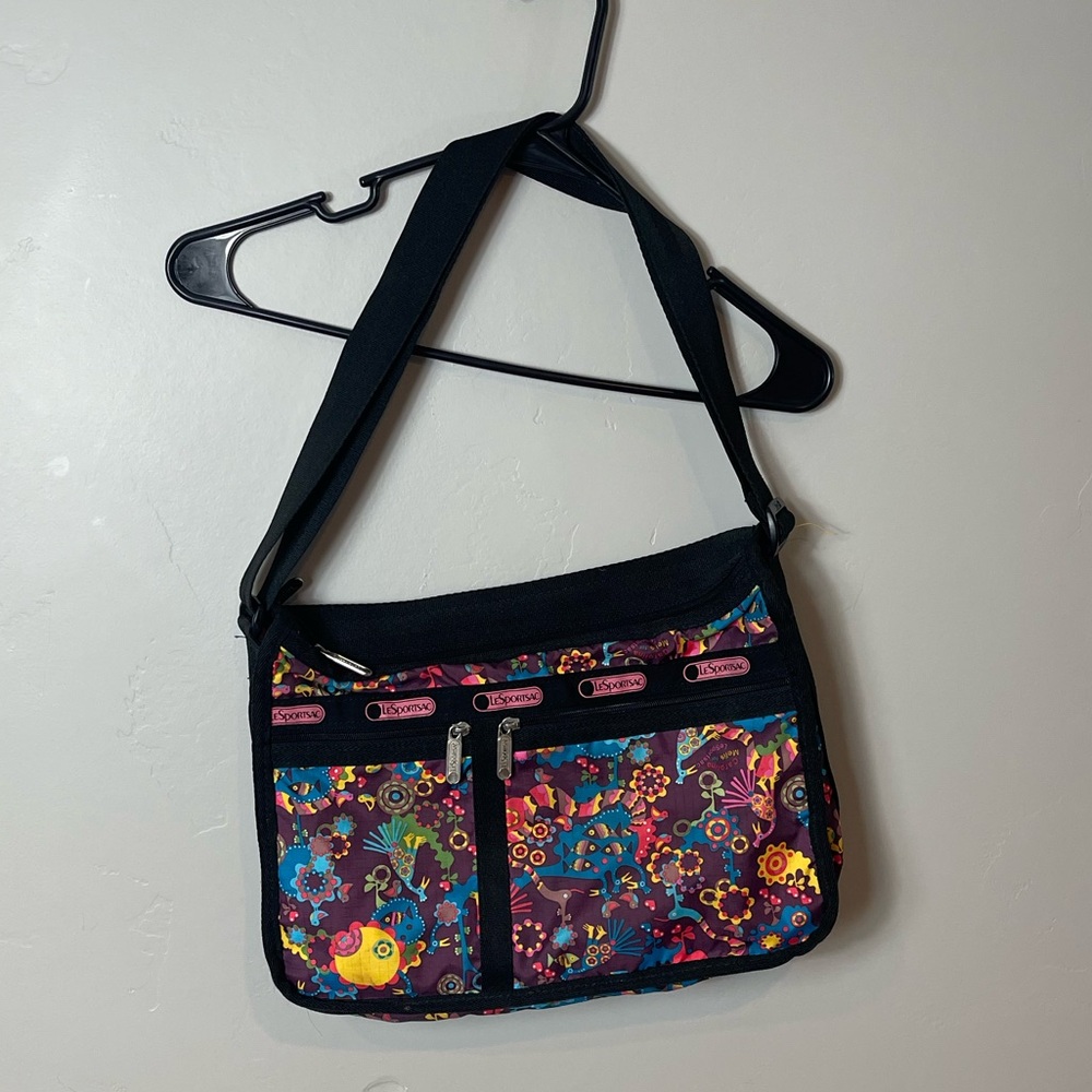 LeSportSac purse crossbody bag floral tote